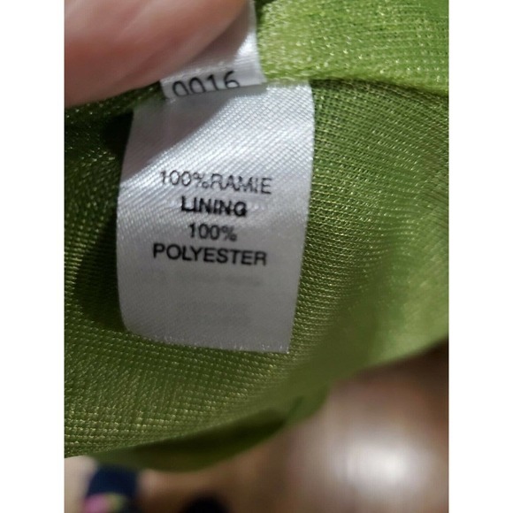 Foschini Women's Green 100% Ramie Sleeve Less V-Neck Long Maxi Dress Size 8 - Picture 9 of 11